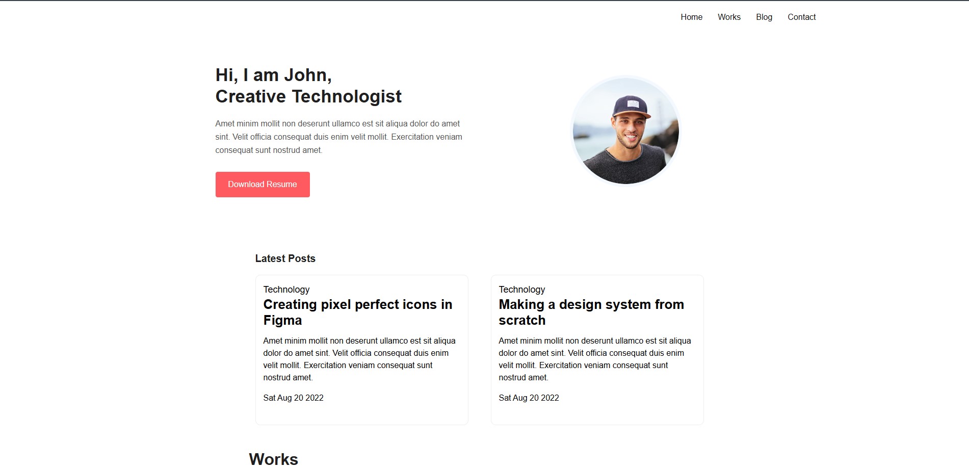 Astro Portfolio & Blog